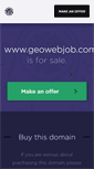 Mobile Screenshot of geowebjob.com